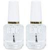 COSMOO 15ML Top Coat for Nail Polish, Dry Fast Bright Oil, Clear for Manicure and Pedicure, 0.5oz Boxed, 2 pack