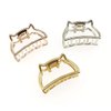 4PCS Lady Women Cat shape Metal Hair Jaw Clips Hair Clamp Ponytail Holder Hair Claw Hairpin Accessories(1.6 inch)