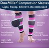 Doc Miller Calf Compression Sleeve Men and Women 20-30 mmHg, Shin Splint Compression Sleeve for Varicose Veins and Maternity 1 Pair ( Black Pink Gray White, Small)