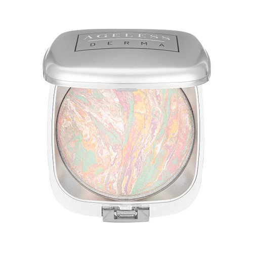 Ageless Derma Baked Mineral Color Correcting Powder- A Vegan Redness color correcting powder foundation