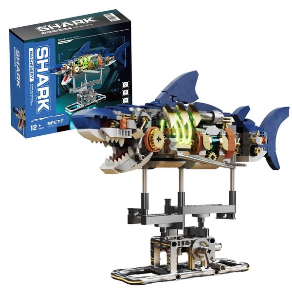 RiceBlock Shark Animal Building Block Set, A Gift for Compatible with Lego Sets for Boys 8-14, Sea Creatures Marine Animal Building Blocks Toys Crossing Ocean Lovers, 687 Pieces