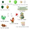 Pfylinqo 83 Pcs Dinosaur Balloons Arch Garland Kit, Jurassic Jungle Theme Party Decoration Decor Green Balloon Garland with Dinosaur and Coconut Tree Foil Balloons for Boys Dinosaur Birthday Party