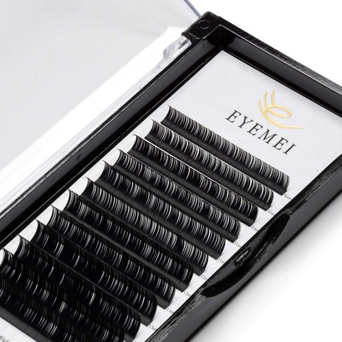 Eyelash Extensions 0.15 D Curl Natural Faux Mink Eyelash Extensions Individual Lashes Extension 11mm Tray Salon Use by EYEMEI