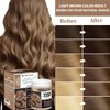 Joyful Young Vegan Semi-Permanent Hair Color Mask – Ammonia-Free, Paraben & Sulfate-Free Hair Dye & Depositing Conditioner, Plant-Based Formula, Long-Lasting Color in Minutes, 300ml (LIGHT BROWN)