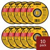 DEWALT - DW8062 - 10,PK DW8062 4-1/2"x.045"x7/8" Metal Angle Grinder Thin Cutoff Wheel, 10 Pack, (Model: DW8062-10,PK)