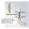 House Guard White Patio Door Handle Set with Mortise, Suitable for Replacement Doors Lock 3-15/16”Screw Hole Spacing.Choices That Add a Unique to Your Patio Glass Sliding Door.