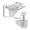 50Pcs Clear 3 mm Shelf Support Peg, Cabinet Shelf Pegs Support Adjustable Shelf Pins, Plastic Replacement Peg Shelf Holder Locking Pins for Kitchen, Shelving, Bookcase