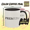 Molandra Products Look Me In The Eyeliner And Say That - 11oz Ceramic Colored Inside & Handle Coffee Mug, Light Green