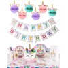 Party Decoration, Happy Birthday Banner with Honeycomb Balls for Girls Birthday Party Supplies -Golden Glitter Design