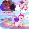 Dewhuh Musical Unicorn Baby Crawling Toys for 1 Year Old Girl Baby, Walking Interactive Action Infant Light up Toy,Tummy Time Toddle Development Learning Birthday Gift for 7 8 9 10 11 12 Month