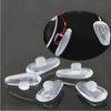 Push-in Eyeglass Nose Pads, 6 Pairs 15mm Soft Silicone Air Chamber Push in Nose Pads for Glasses