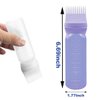 ELANE 4 PCS Root Comb Applicator Bottle,Hair Oil Applicator Bottle for Hair,Oil Comb Applicator Hair Bottle Applicator for Hair Dye Shampoos Hair Salons.6oz (black+white+purple+pink)
