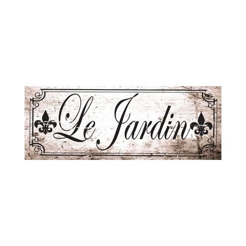 Sun Protected Le Jardin Metal Sign, Guaranteed not to fade for 4 years, Relaxation With Nature, Garden Sign or Yard Sign