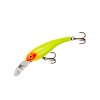 Cotton Cordell Wally Diver Walleye Crankbait Fishing Lure, Accessories for Freshwater Fishing, 3 1/8", 1/2 oz, Chartreuse Red Eye