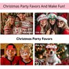 16 PCS Christmas Holiday Glasses for Kids & Adults ,Cute Christmas Glasses Frames,Fun Christmas Party Favors Festive Decorations & Trinkets , Perfect for Goodie Bag Stuffers ，best Photos booth