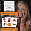 Smilinfit Halloween Temporary Tattoos for Kids, Halloween Party Favors Individually Wrapped Sheets, Halloween Birthday Party Decorations Supplies, Halloween Gifts, Goodie Bag Fillers Tattoo Stickers