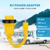 Kohree 30 Amp to 15 Amp 110 RV Adapter Plug, 15A Male to 30A Female RV Power Adapter, NEMA 5-15P to L5-30R Twist Lock RV Dogbone Electrical Adapter Cord 12"