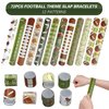 Hpscdyo 72PCS Football Slap Bracelets Wristband Football Party Favors, Football Birthday Rugby Match Party Supplies Kids Classroom Gifts, Sports Themed Bracelets for Kids and Adults, 12 Designs