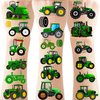 ATSMOICY 300 Pieces Cute Tractor Temporary Tattoos Stickers - Farm Green Tractor Birthday Party Supplies Decorations Favors Kids Tattoo Gifts