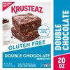 Krusteaz Gluten Free Double Chocolate Brownie Mix, Baking Mix, Includes Chocolate Chips, Certified Gluten Free, 20-ounce Box
