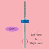 BITNBITH Nail Drill Bit Cuticle Professional Safety Nail Bit Tungsten Carbide Drill Bit 3/32",for Nail Prepare Nail Bed File Dead Skin Cleaning,Manicure 2-Way Rotate Nail Home Salon Supply,Medium