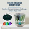 Tetra Bubbling LED Aquarium Kit 1 Gallon, Hexagon Shape, With Color-Changing Light Disc,Green (Packaging may vary) , 1 gallon (7.5 x 7.5 x 7.7")