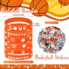 Aoriher 120 Pieces Basketball Party Favors Set, Basketball Goodie Bag Fillers, Toy Whistle Silicone Bracelet Luminous Tattoo Sticker Keychain for Basketball Party Supplies