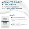 Visha Skincare Advanced Bright Eye Booster 4 in 1 Cream, Under Eye Cream for Dark Circles and Puffiness, Decreases Wrinkles and Lines Around Eyes and Lips, Reduces Overall Eye Puffiness 0.5oz