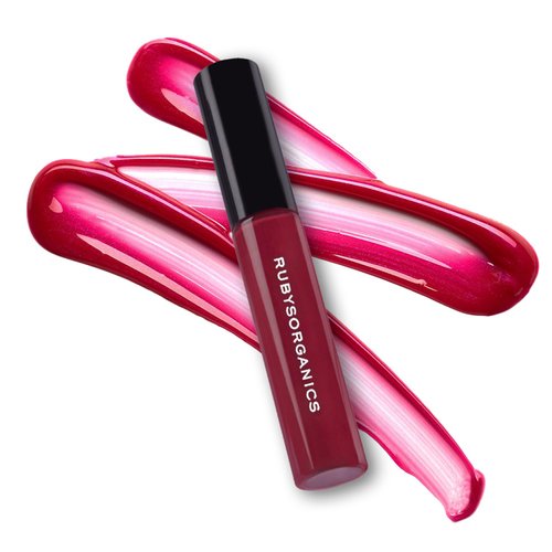 RUBY'S ORGANICS Lip Gloss for Women, Lip Balm for Girls, Hydrating, Non Sticky & Non Drying Formula, Long Lasting, Natural Organic Lip Makeup, Paraben Free -Sangria, 6.5ml