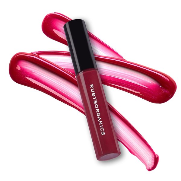 RUBY'S ORGANICS Lip Gloss for Women, Lip Balm for Girls, Hydrating, Non Sticky & Non Drying Formula, Long Lasting, Natural Organic Lip Makeup, Paraben Free -Sangria, 6.5ml