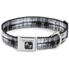 Buckle-Down Seatbelt Buckle Dog Collar - Dental X-Rays Black/White - 1" Wide - Fits 11-17" Neck - Medium
