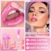 2024 NEW Magic Color Changing Moisturizing Lip Oil, Boss UP No-Sticky PH Warm Change Lip Oil, Glow Luminous Hydrating Lip Gloss with Shimmery Finish, Lightweight, Nourishing Repairing Primer Lip Tint