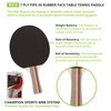 Champion Sports PN10 Table Tennis Paddle, Black