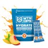 MTN OPS Hydrate Electrolyte Powder - Electrolyte Drink Mix, 20 Single-Serving On-The-Go Packs with Over 1000mg of Electrolytes per Serving, Mango Peach Flavor