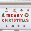 Magnetic Christmas Garage Door Decoration Christmas Garage Door Magnet Xmas Refrigerator Magnets Stickers Christmas Car Magnetic Decals for Xmas Holiday Party Fridge Door Supplies (Merry Christmas)