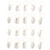 20 Pack Shell Hair Clip, Cowrie Shells for Hair for Women Seashell for Hair Braids DIY Sea Shell Gold Hair Rings Accessories