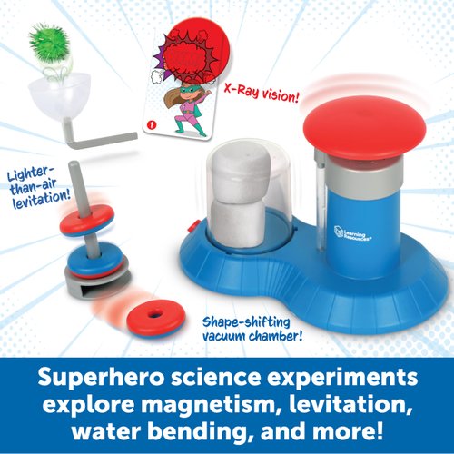 Learning Resources STEM Explorers Superhero Science!, 22 Pieces, Ages 6+, Science Kit, STEM Toys, Science for Kids,Kids