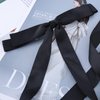 Yheakne Vintage Black Bow Hair Clip Barrette Long Tail Black Bow Hear Clip Barrette Black Bowknot Barrette Black Silky Bow Ribbon Barrette Silky Hair Clip Headwear Jewelry for Women (Black)