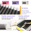 SEEDEW Eyelash Extensions Set, 3 Pieces Individual Hybrid Volume Premade Lashes, (Classic + YY Lashes + W-3D Lashes) 0.07 D Mix Black, for Practice, Cost-Effective, Beginner Lash Artists Friendly