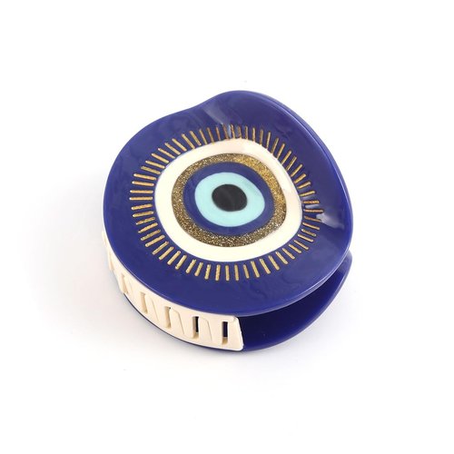 Evil Eye Hair Claw Personalized Acetate Hair Claw Clip with Evil Eye Design for Women Gift, 1 Piece