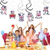 24PCS Cow Hanging Swirl Cow Party Decorations for Boys Kids Theme Birthday Party Supplies Hanging Spiral Garlands Ceiling Decor (Cute Cow)