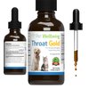 Pet Wellbeing Throat Gold for Cats - Vet-Formulated - Soothes Throat Discomfort and Occasional Cough, Supports Upper Respiratory Tract - Natural Herbal Supplement 2 oz (59 ml)
