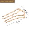 6 Pcs Hair Fork Clip Metal Hair Side Combs Bun Updo Hair Sticks French Twist Hair Tool Bun Hair Pins Clips Grips for Women Girls Hair Styling Tool Accessories