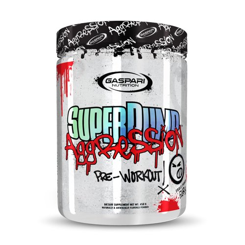 Gaspari Nutrition SuperPump Aggression Pre-Workout: Energy, Focus, Endurance and Recovery, with Creatine and Caffeine (25 Servings, Fruit Punch Fury)