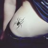 Oottati 2 Sheets Small Tiny Temporary Tattoo Stickers Black Spider Totem Halloween