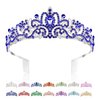 Crown, Royal Blue Crown, Tiara Crown, Princess Crown, Birthday Crown, Crown Headband, Crowns for Women Girl, Princess Tiara, Queen Crown, Hair Accessories Crystal Tiaras Bride Wedding Party Prom