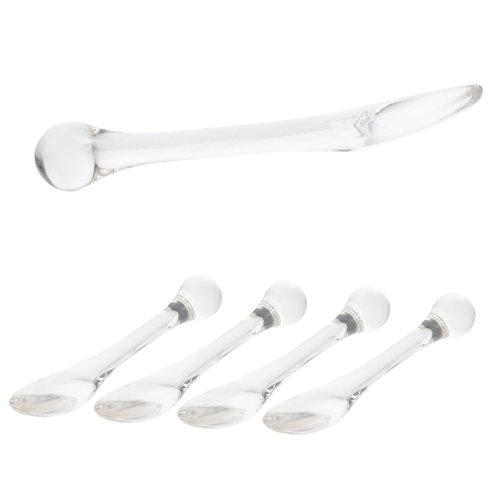 Beatifufu 5pcs Eye Cream Massage Tool The Wand Company Beauty Scoop for Facial Eye Cream Applicator Roller Under Eye Bags Metal Scraper Zinc Alloy Eye Cream Applicator Roller Stick Printable