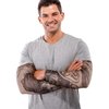 Geyoga 18 Pcs Tattoo Sleeves for Men Arm Sleeves Halloween Rockerstar Punk biker Costume Accessories Arts Fake Tattoo(Vivid Pattern,Medium)