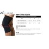 CW-X Men's Stabilyx Knee Support Compression Sleeve, Black/Blue, Medium