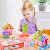 KKQ 100PCS Magnetic Blocks-Magnetic Building Blocks for Girls 3+,STEM Sensory Toys for Toddler,Christmas Birthday Gifts for Kids 4 5 6 7 8